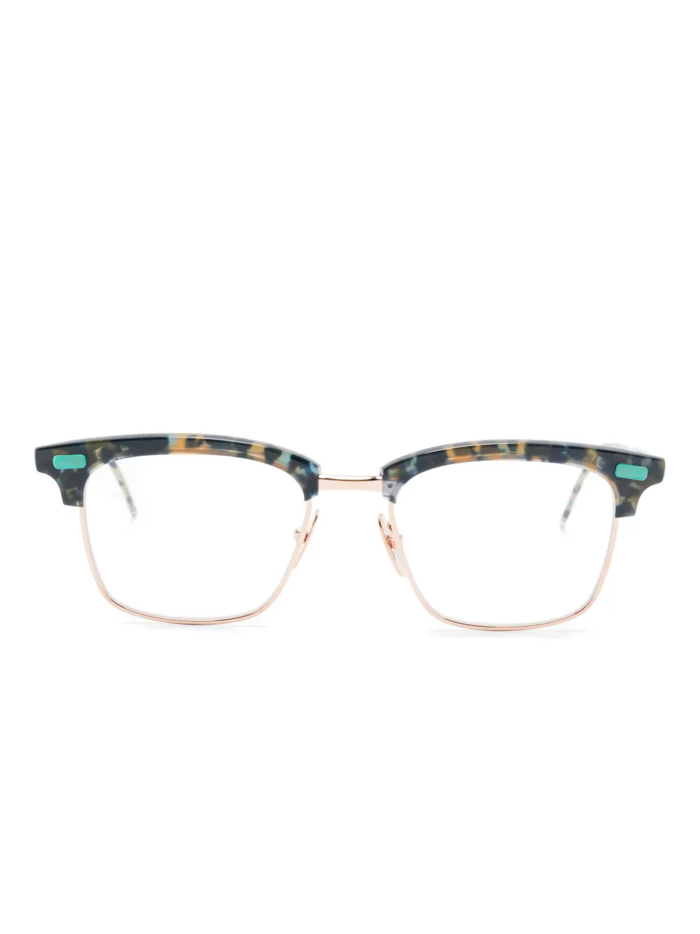 

Очки в черепаховой оправе Thom Browne Eyewear, синий