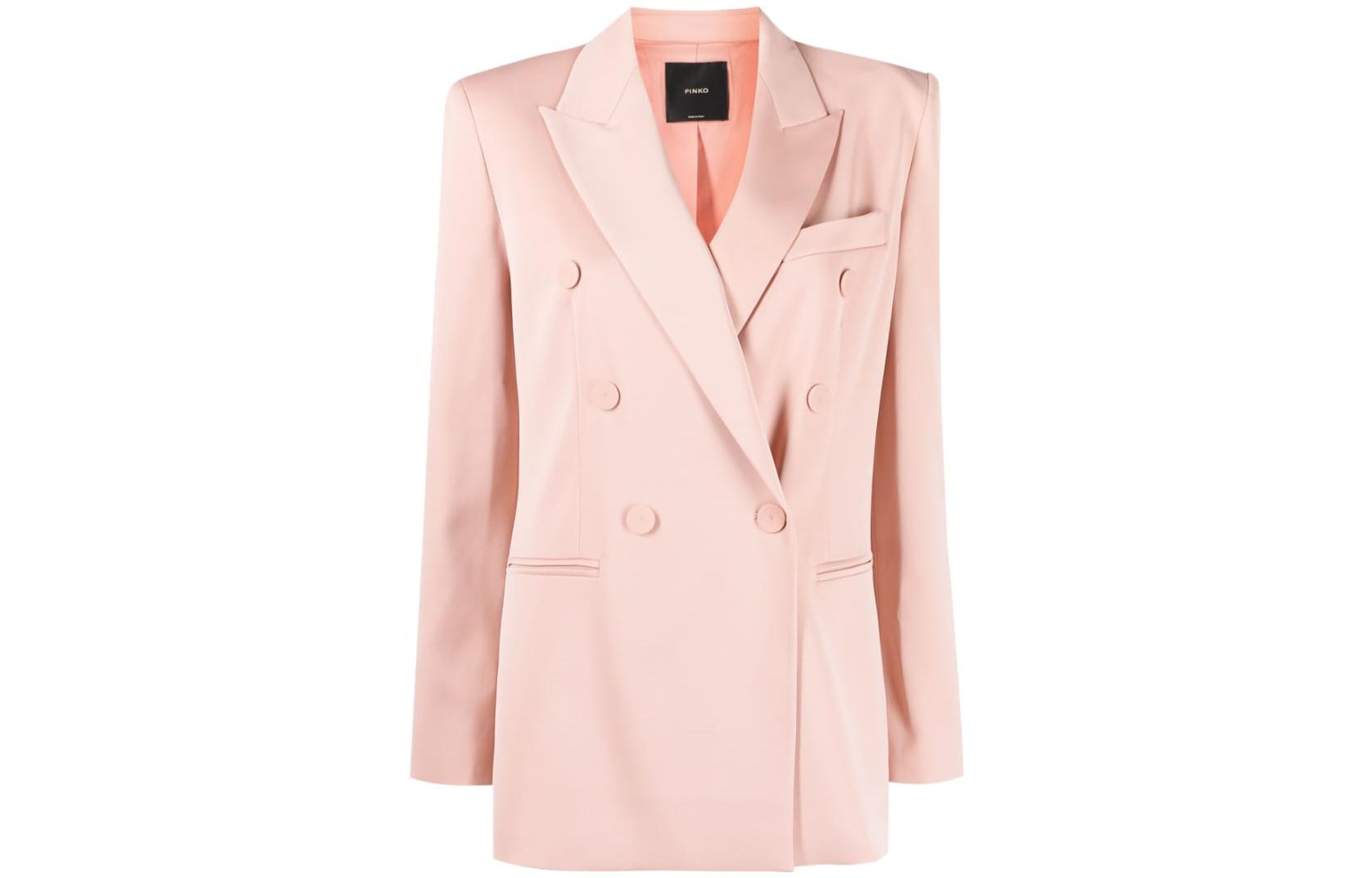 

PINKO Двубортный классический блейзер, Pink