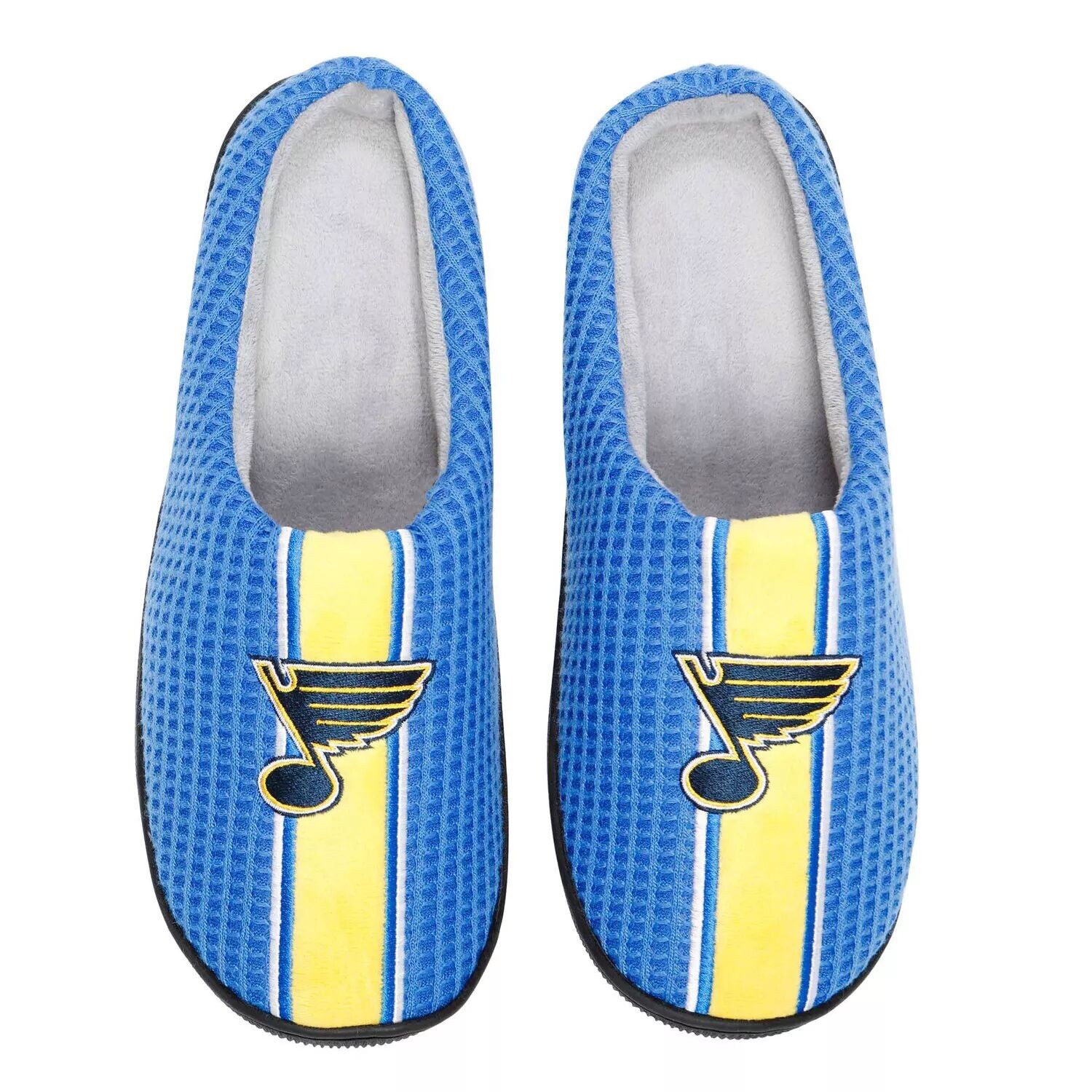 

Мужские шлепанцы из пены с эффектом памяти FOCO Blue St. Louis Blues Team Stripe