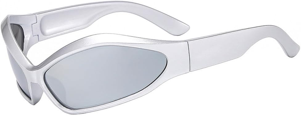 

Панк-солнцезащитные очки для женщин, модные овальные солнцезащитные очки для мужчин, солнцезащитные очки в стиле стимпанк для занятий спортом на открытом воздухе WNCKSQ, C5silver