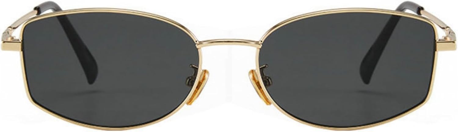 

Солнцезащитные очки Willochra в стиле ретро, ​​квадратные, неправильной формы, металлические, для женщин и мужчин, модные, в стиле 90-х, маленькие, узкие, в золотой оправе, с защитой от УФ-излучения UV400, C1