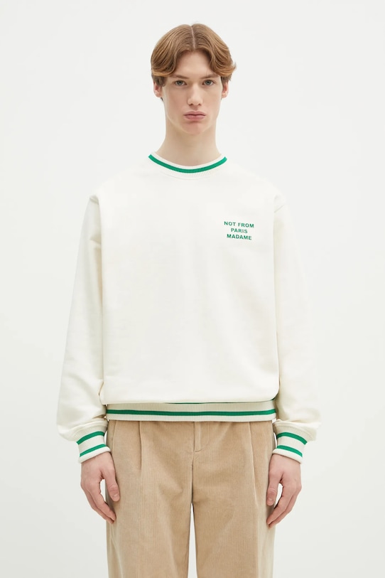 

Хлопковая толстовка Le Sweatshirt Slogan Sport Drôle De Monsieur, бежевый