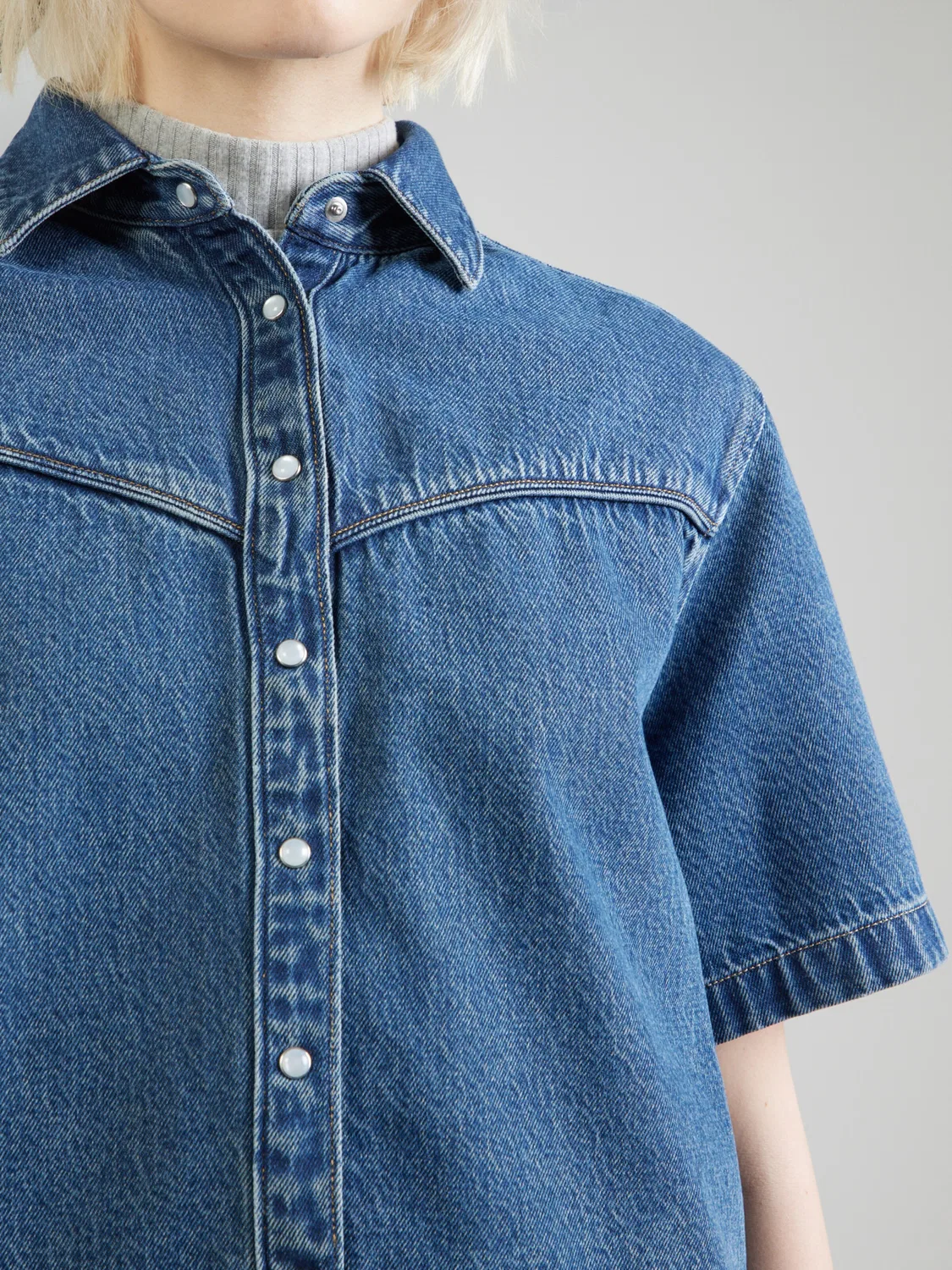 Блузка 'Logan Short Sleeve Denim Shirt' Levi'S , Blue Denim — фото 2