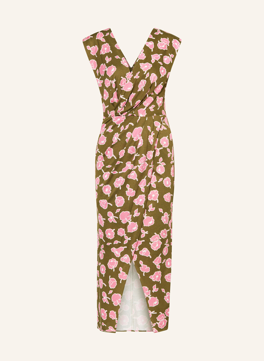 

Шелковое платье Hallie с запахом Diane Von Furstenberg, хаки