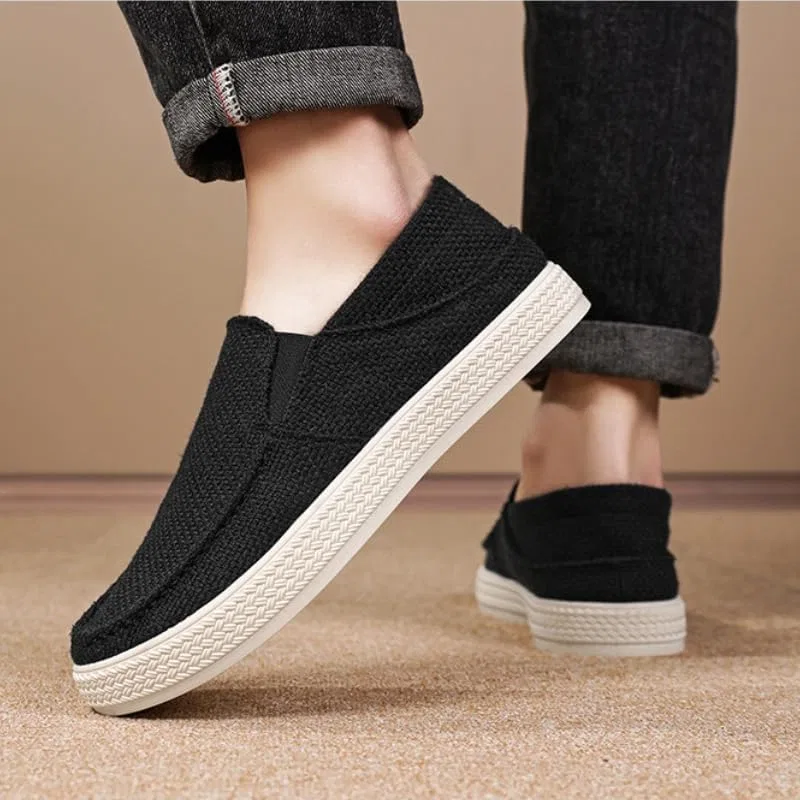 Лоферы с поддержкой свода стопы Mens Slip on Shoes, Black Hhhchpm — фото 4