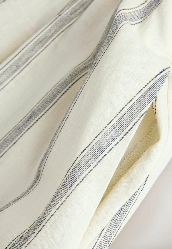 Длинная юбка Next, Ecru Navy Blue Stripe — фото 3