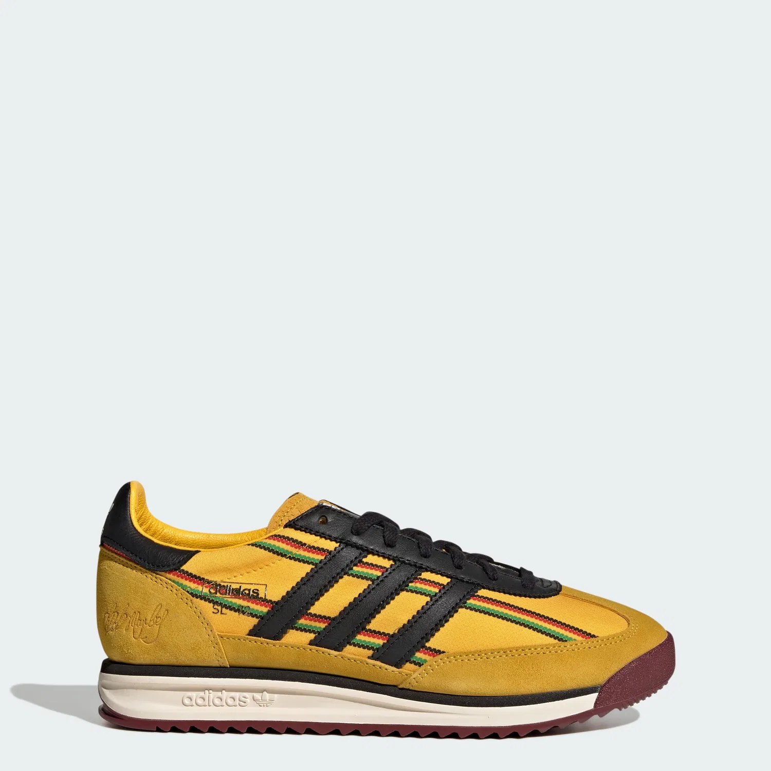 Мужские кроссовки adidas SL72 RS Jamaica x Bob Marley, желтый/черный/зеленый
