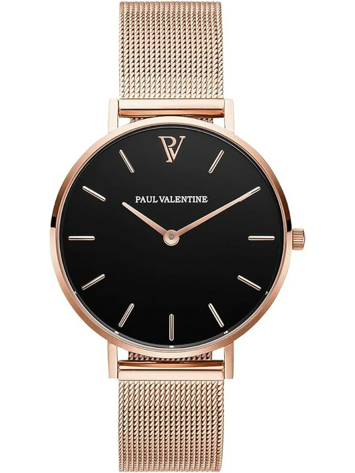 

Paul Valentine Аналоговые женские часы черного цвета