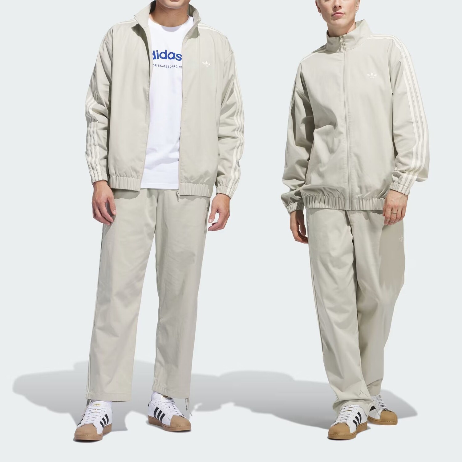 SST Повседневные брюки унисекс Серый/Белый Adidas Originals, серый — фото 3