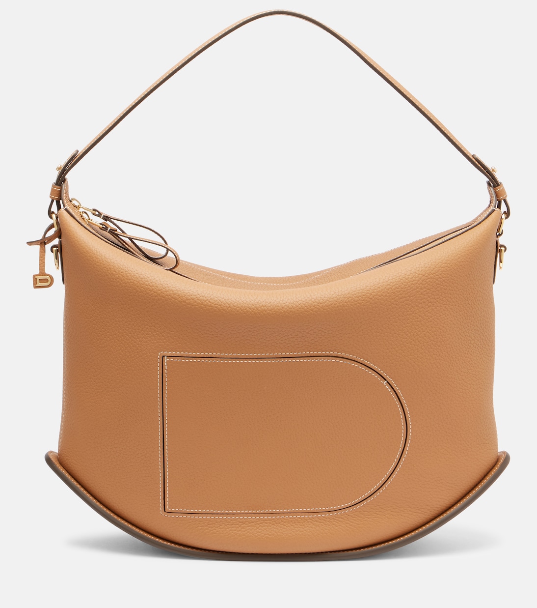 

Кожаная наплечная сумка Pin Swing XL Delvaux, Vegetal - Ivory