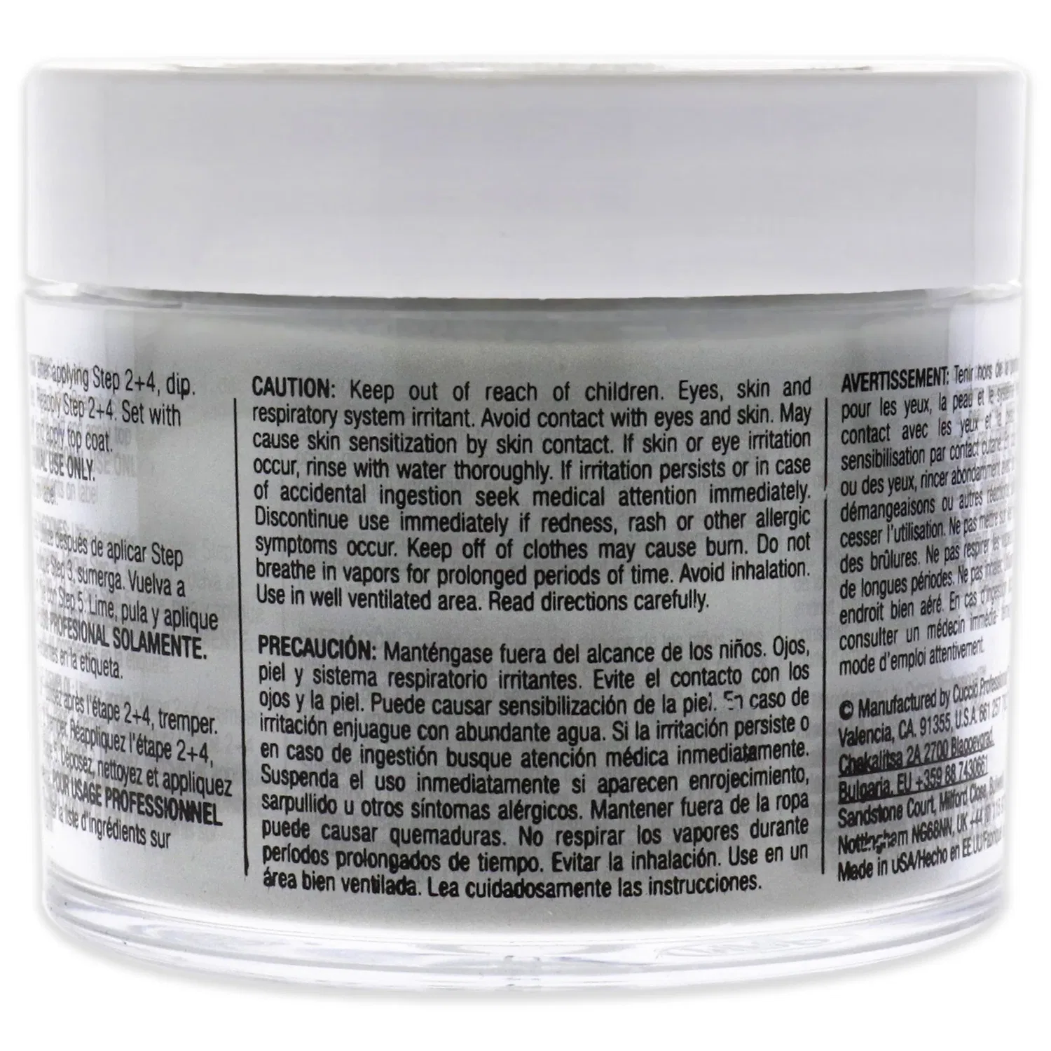 Система для наращивания ногтей Pro Powder Polish Nail Colour Dip System - I Imagine от Cuccio Colour для женщин - 1,6 унции (47 г) пудры для ногтей, серый — фото 2