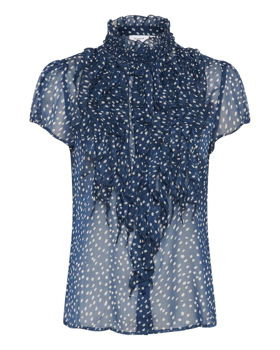 

Блузка с коротким рукавом SAINT TROPEZ Blouse Lilja, синий