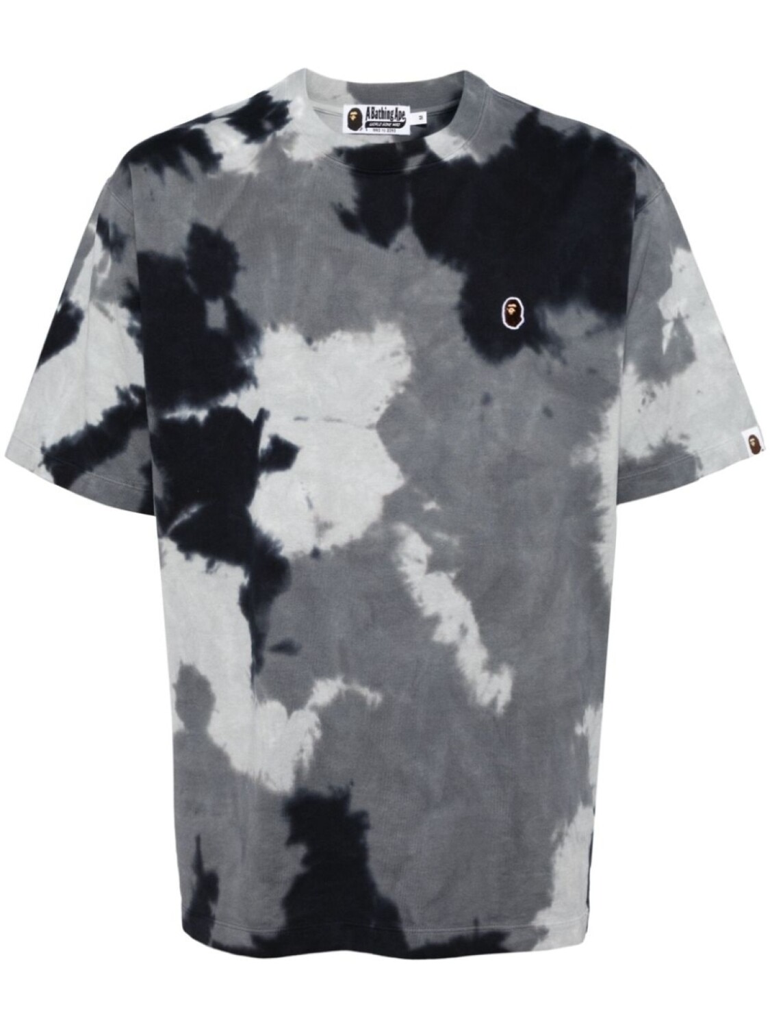 

A BATHING APE футболка с принтом тай-дай, черный