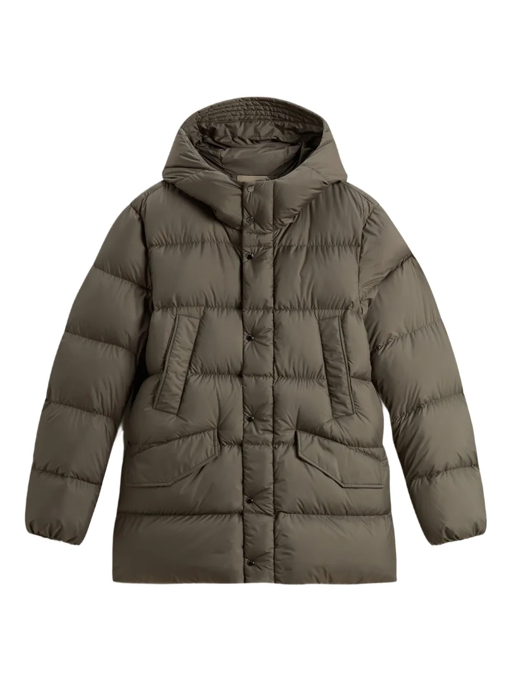 

Стеганая парка с капюшоном WOOLRICH, зеленый