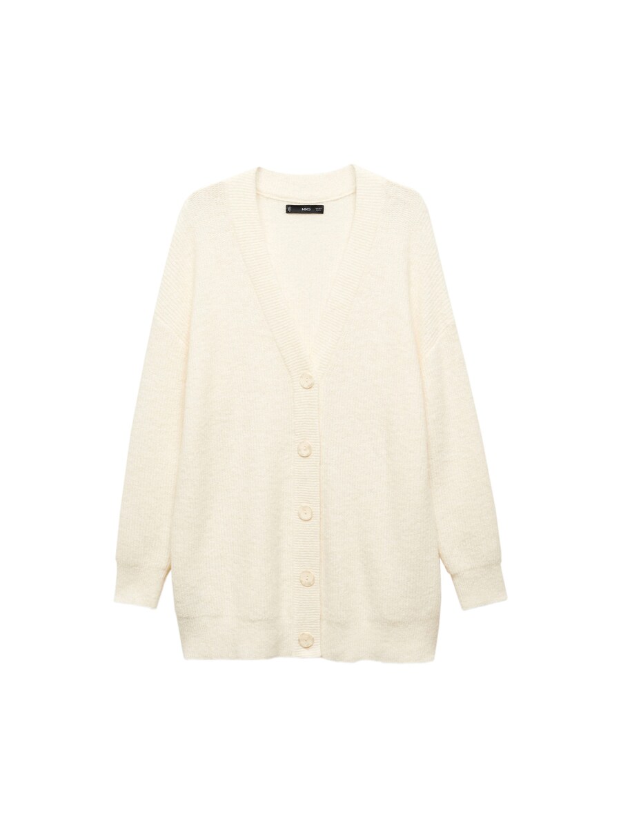 

Вязаный кардиган MANGO Knit Cardigan Franca, бежевый