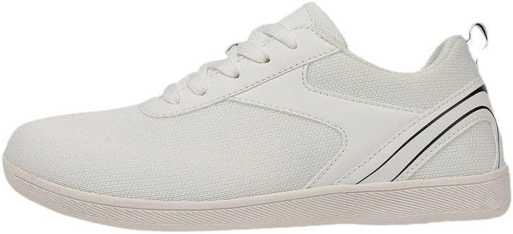 

Мужские кроссовки для ходьбы с дышащей вязаной верхней частью для комфортной походки, мягкая подошва, легкие обувь для фитнеса и ежедневного ношения - гибкие беговые кроссовки с поддержкой свода стопы Qacksv, белый