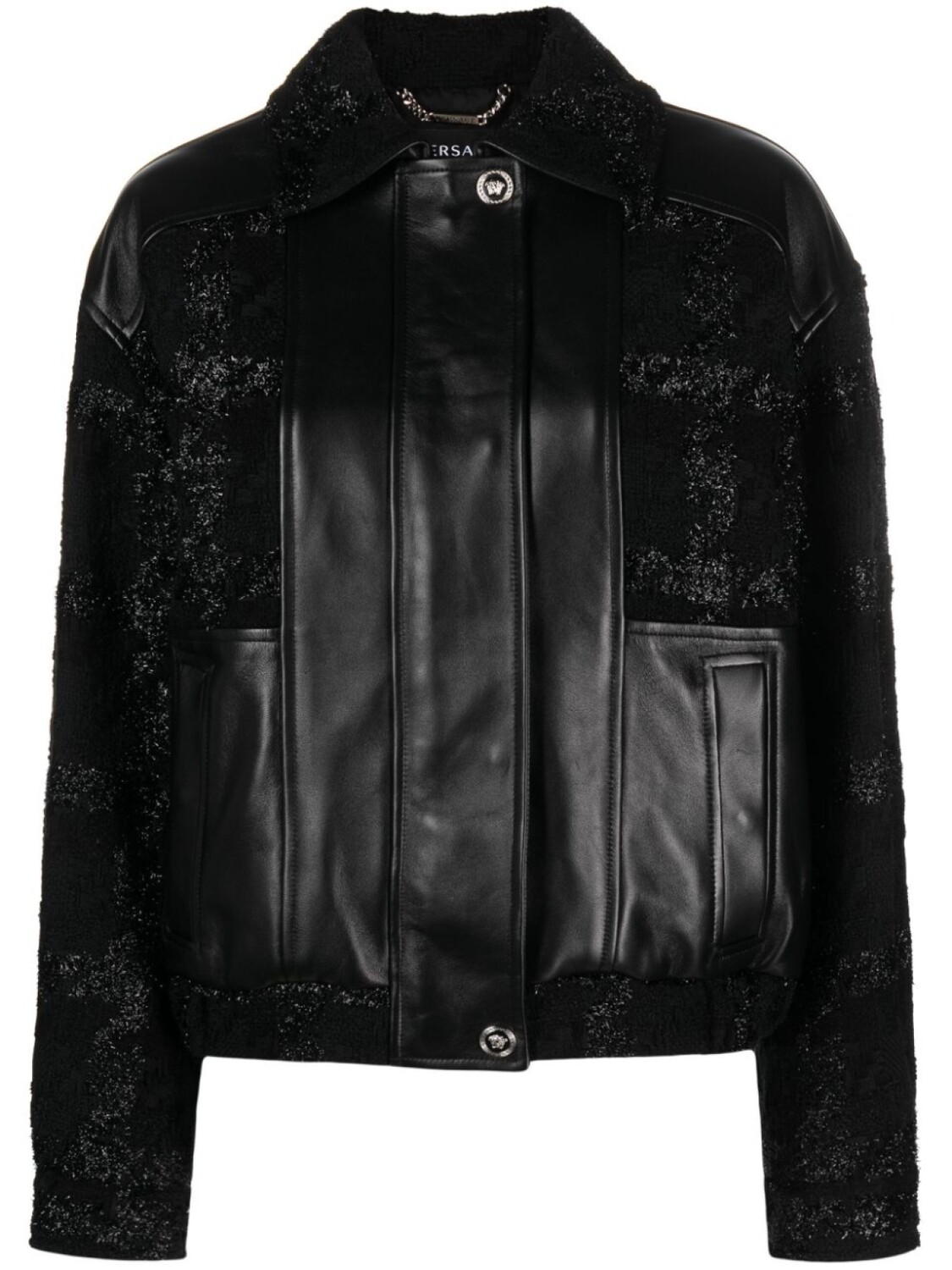 

Versace бомбер с блестками, черный