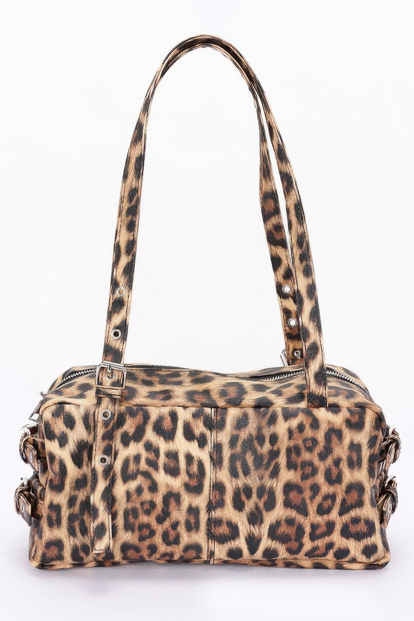 

FASHNZFAB Женская спортивная сумка из искусственной кожи, цвет leopard
