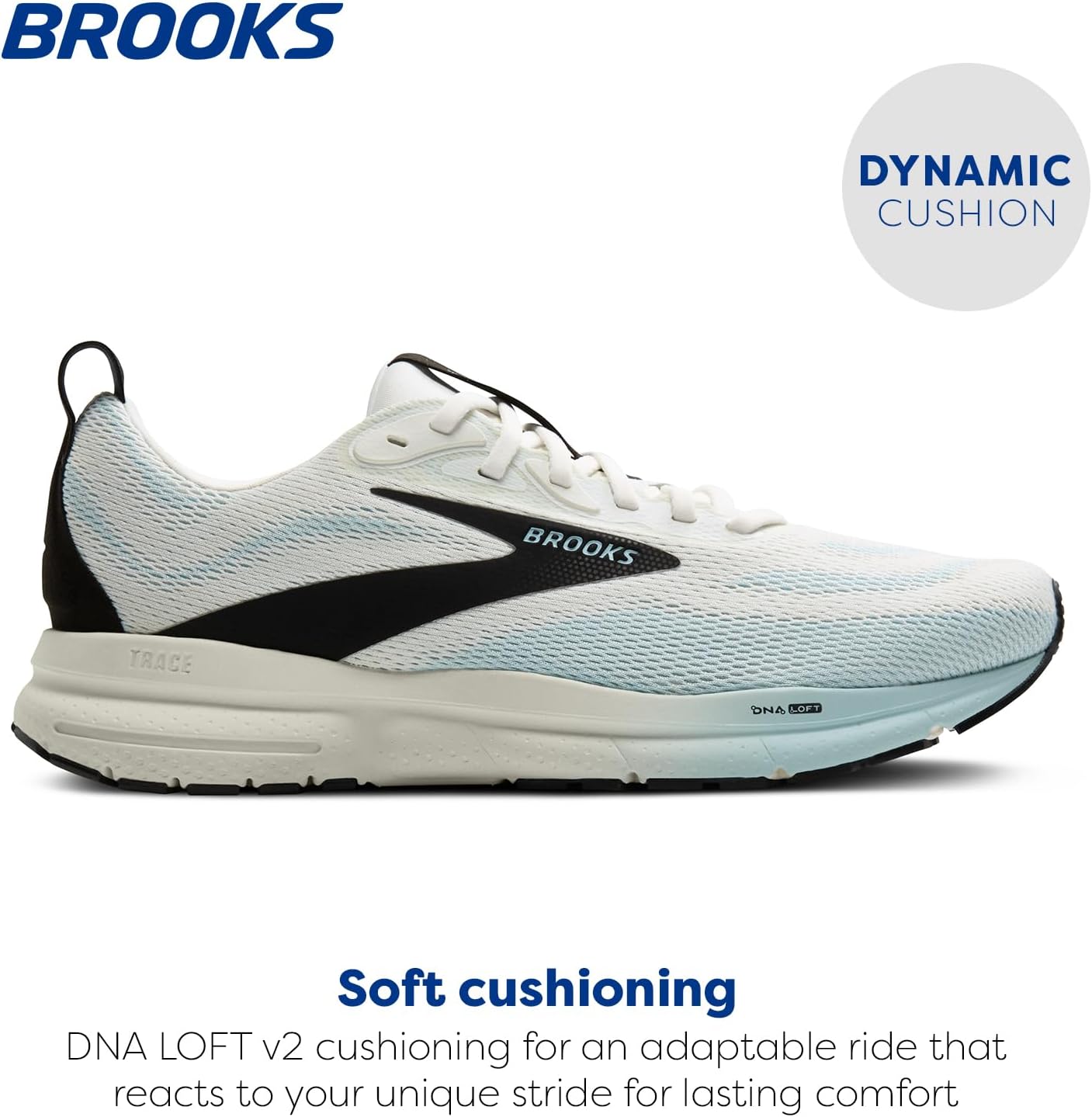 Мужские нейтральные беговые кроссовки Brooks Trace 4, черный/серый — фото 2