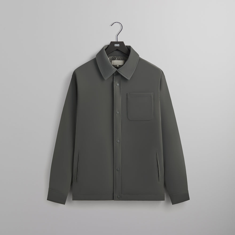 

Куртка Kith Sueded Tech Brixton Puffed Shirt Jacket, цвет Machine