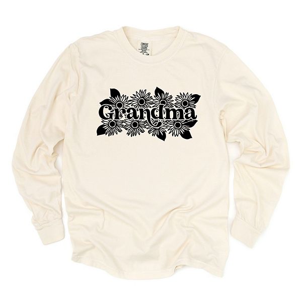 

Футболка Grandma с длинным рукавом, окрашенная в технике garment dyed Simply Sage Market, Ivory
