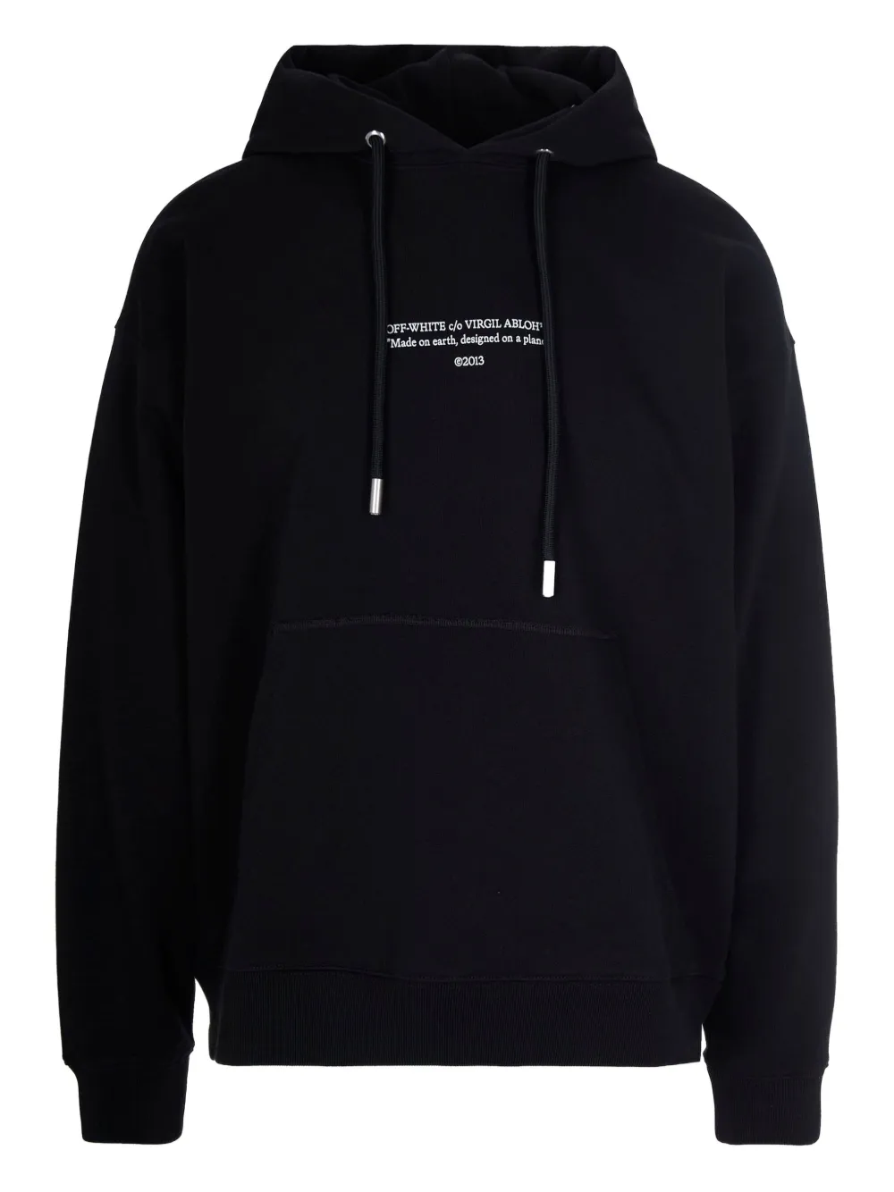 

Худи с принтом логотипа OFF-WHITE, черный