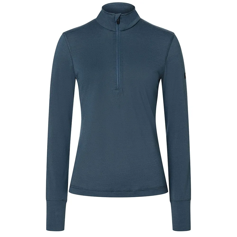 

Футболка Super.natural Tundra175 half zip long sleeve, синий