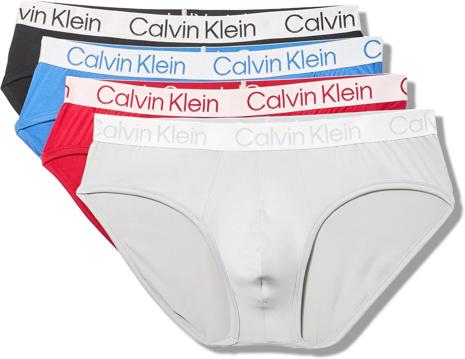 Боксеры Calvin Klein, Black, Delft Blue, Scooter Red, High Rise Grey