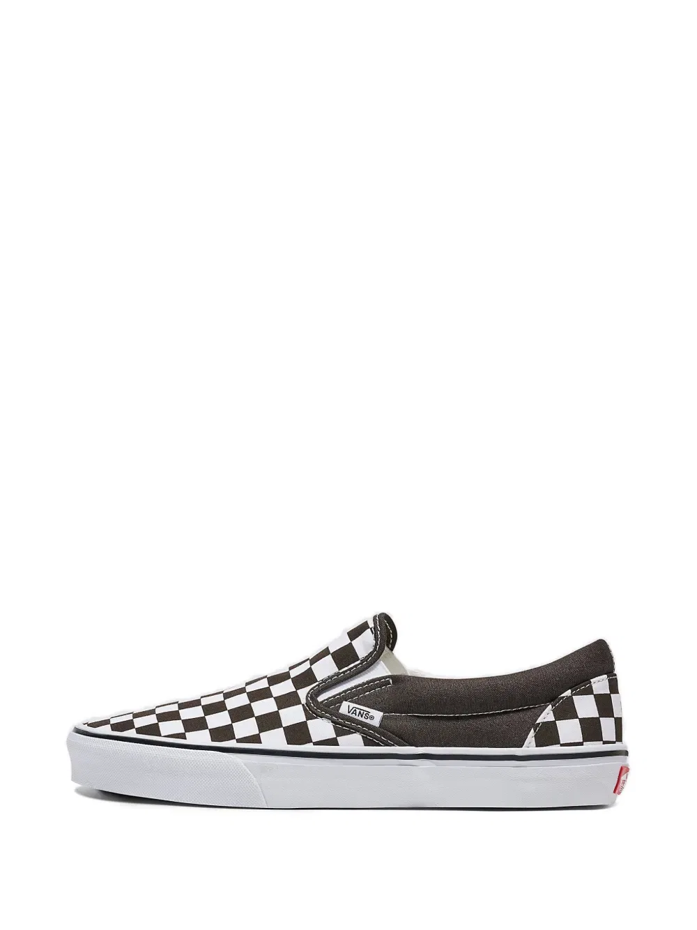Классические кроссовки в клетку Vans, коричневый — фото 2