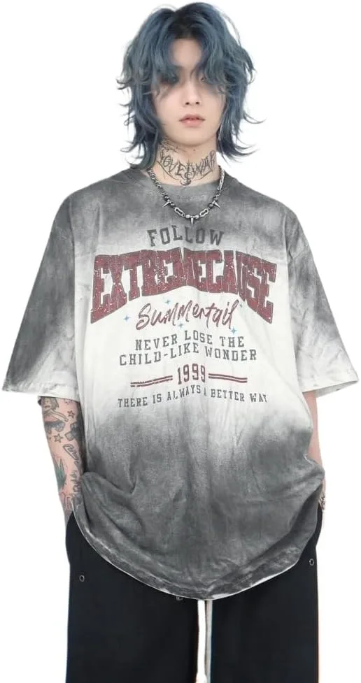 

Винтажная хлопковая футболка оверсайз с принтом CEINOM