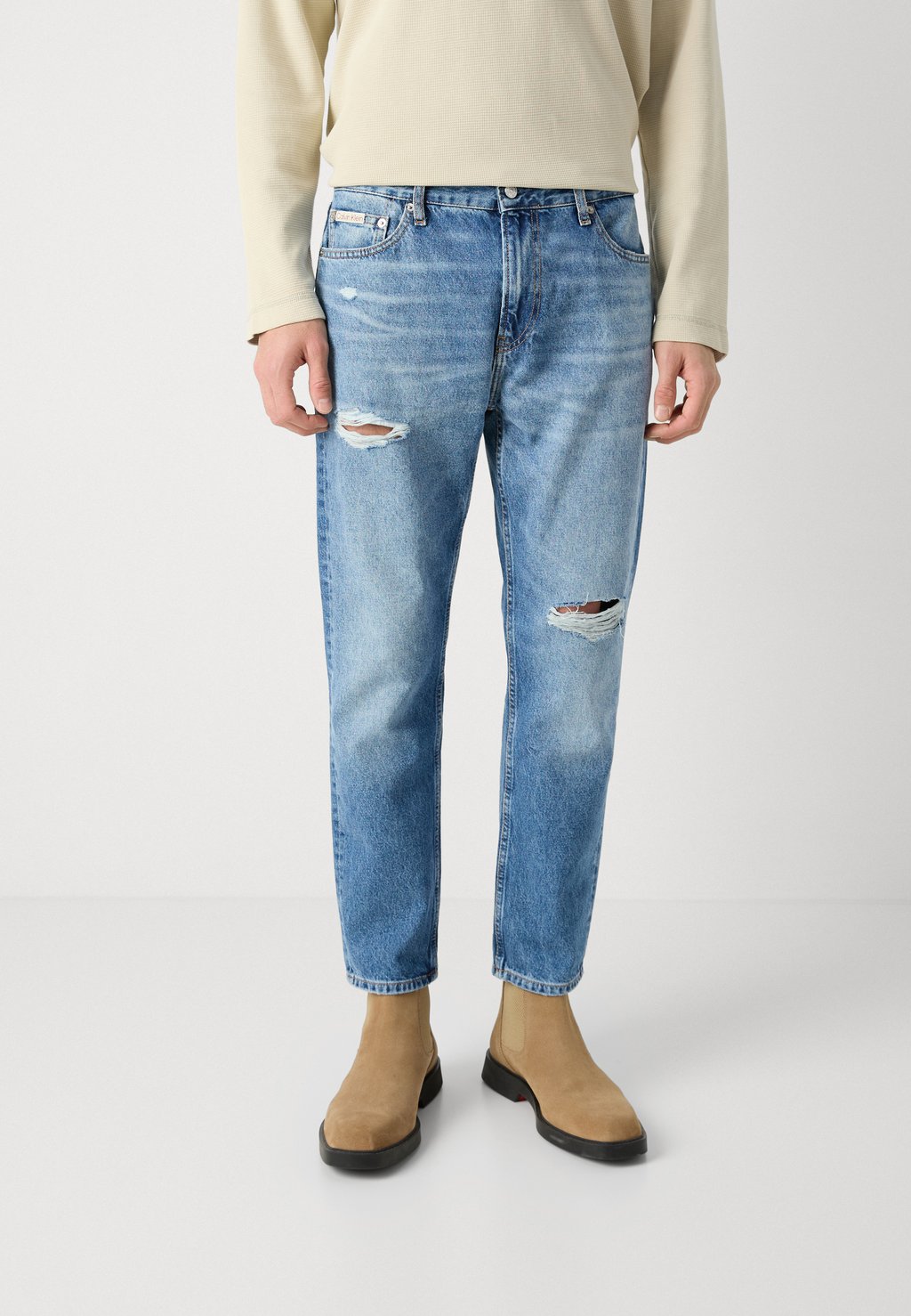 

Джинсы зауженного кроя DAD Calvin Klein Jeans, синий деним
