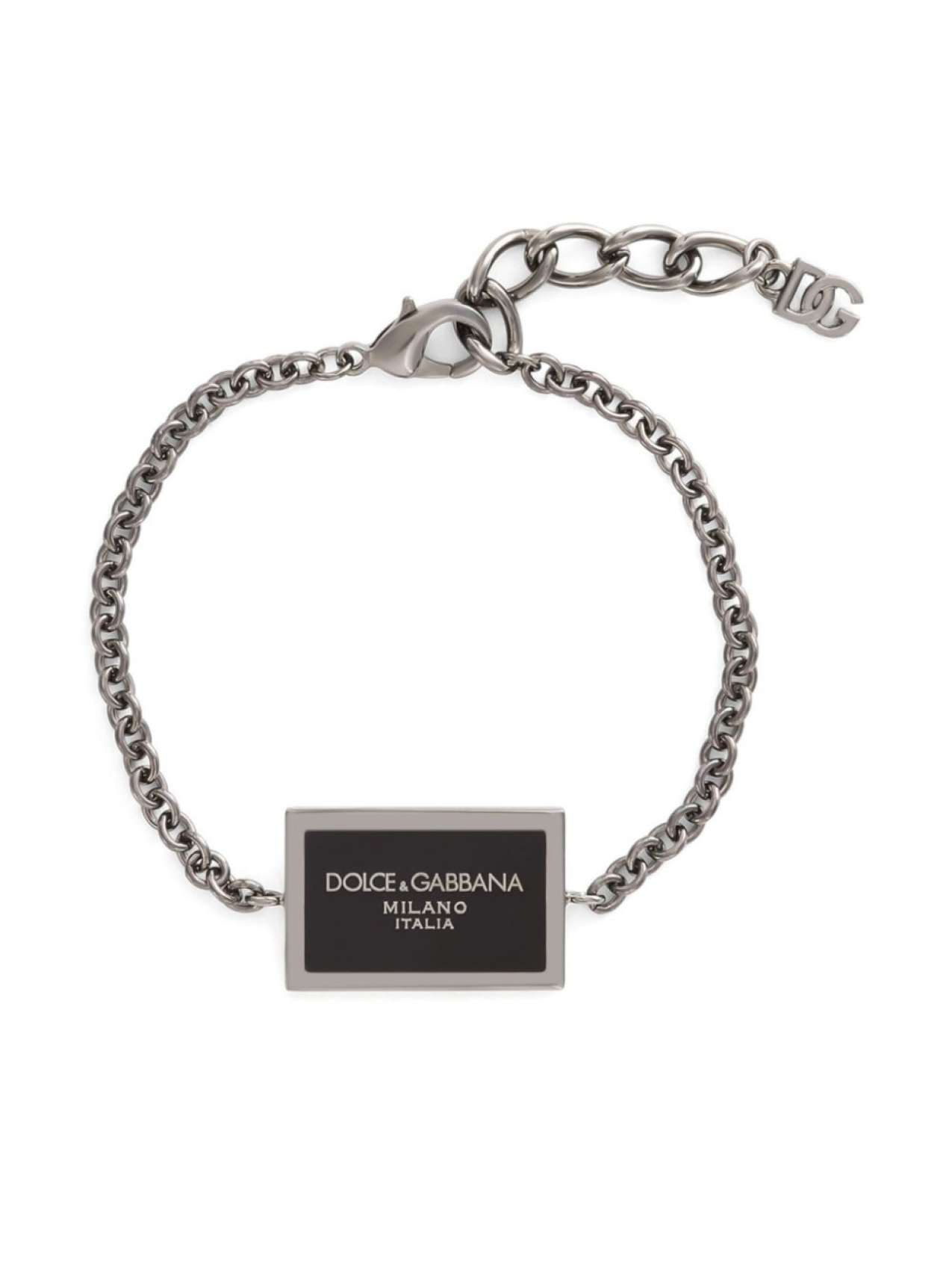 

Dolce & Gabbana браслет с логотипом, серебряный