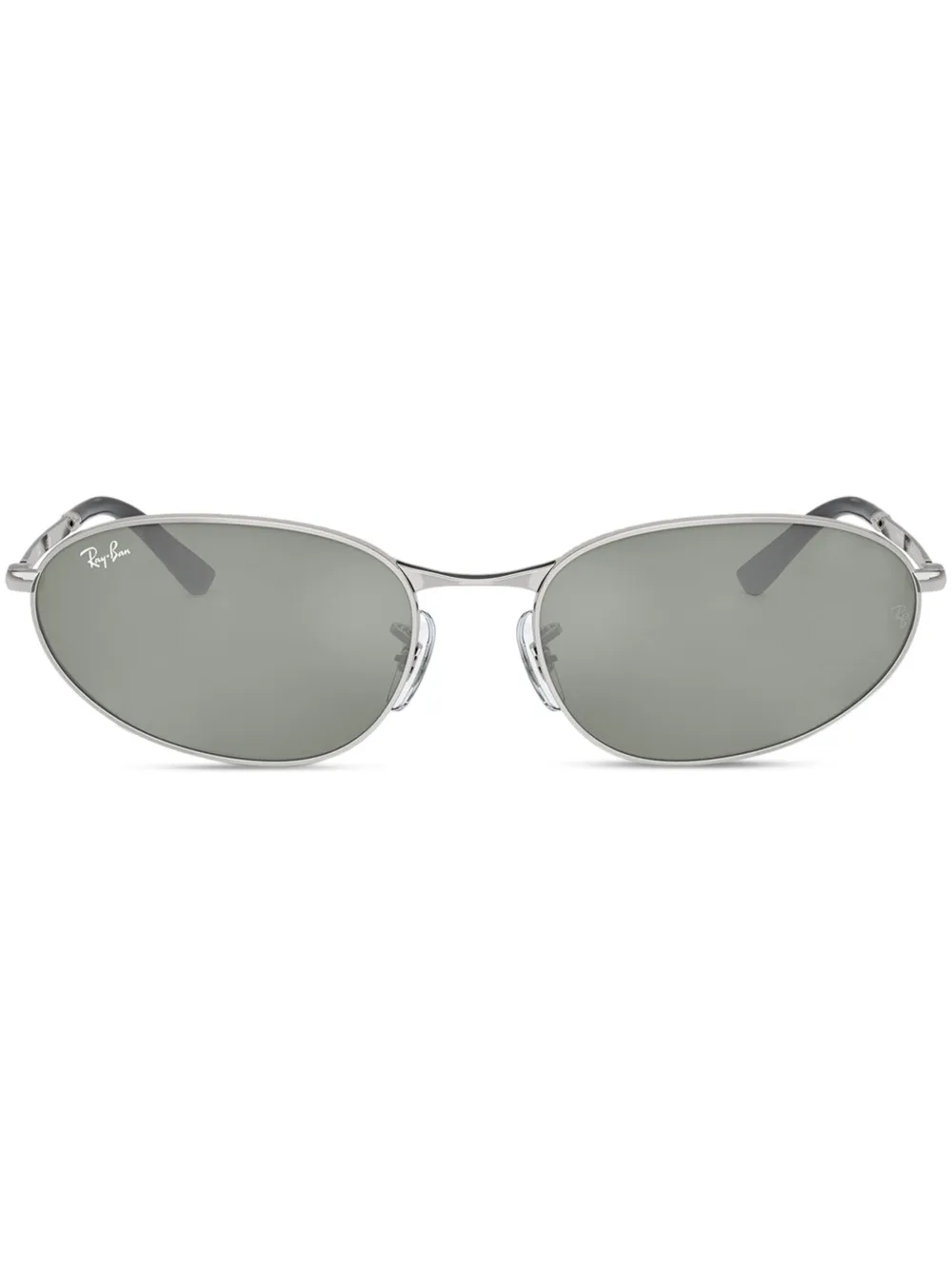 

Солнцезащитные очки в овальной оправе Ray-Ban, серебяный