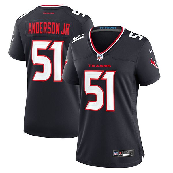 

Женская игровая футболка Will Anderson Jr Navy Houston Texans Nike, Синий, Женская игровая футболка Will Anderson Jr Navy Houston Texans Nike