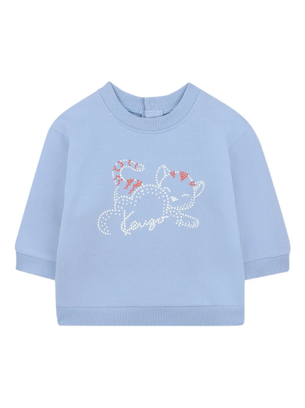 Спортивный костюм из джерси Kenzo Kids, синий — фото 3
