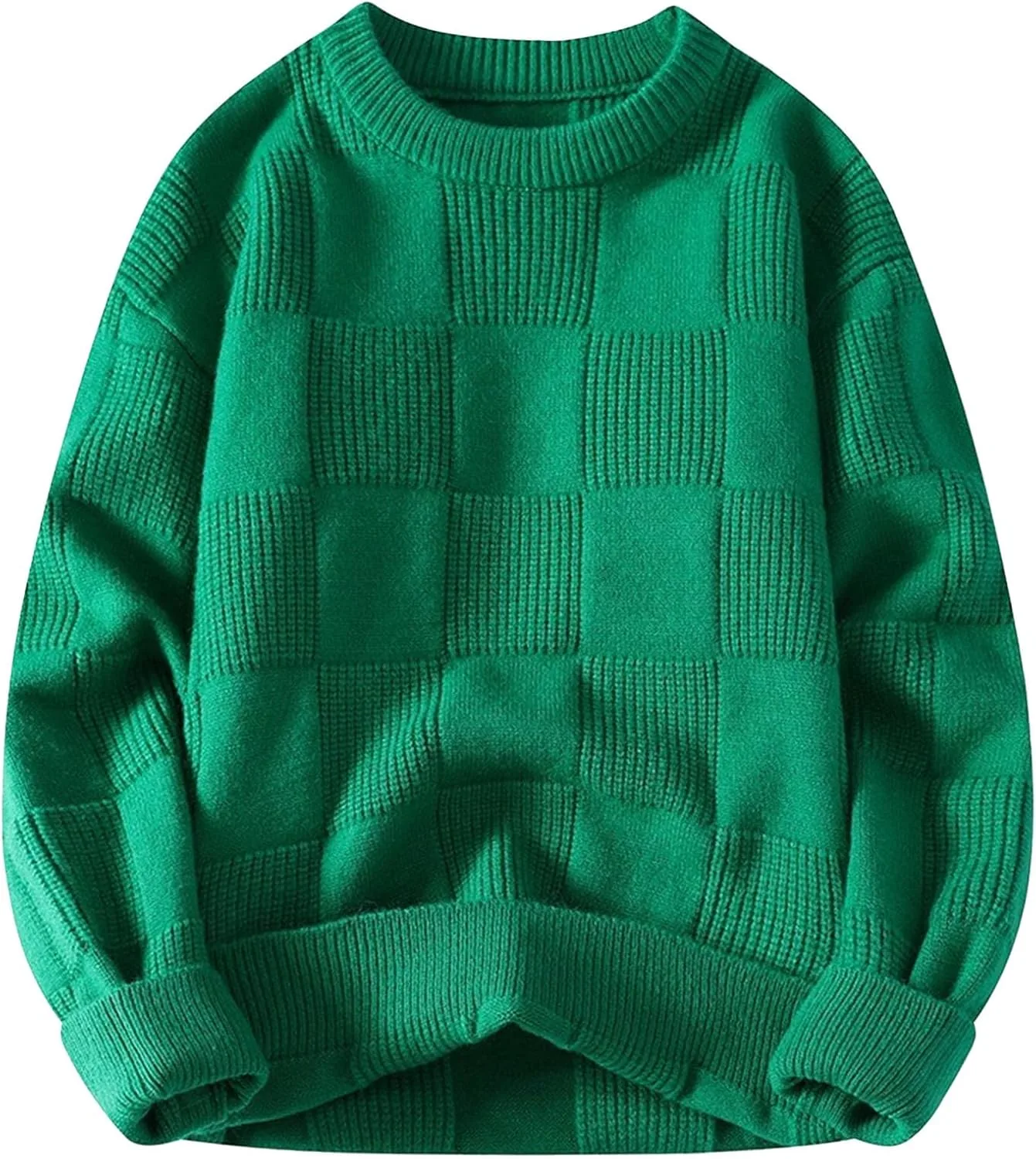Свитер мужской оверсайз Casual Color Block с длинным рукавом