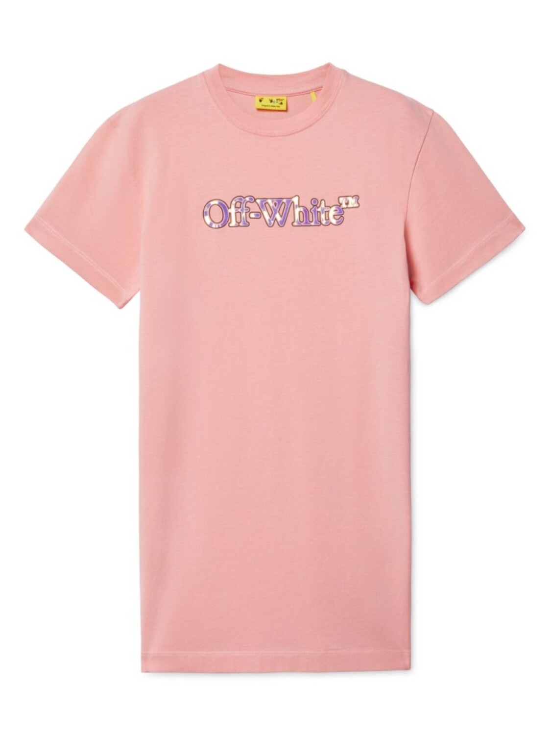 

Футболка с надписью «Большая книга» Off-White Kids, розовый