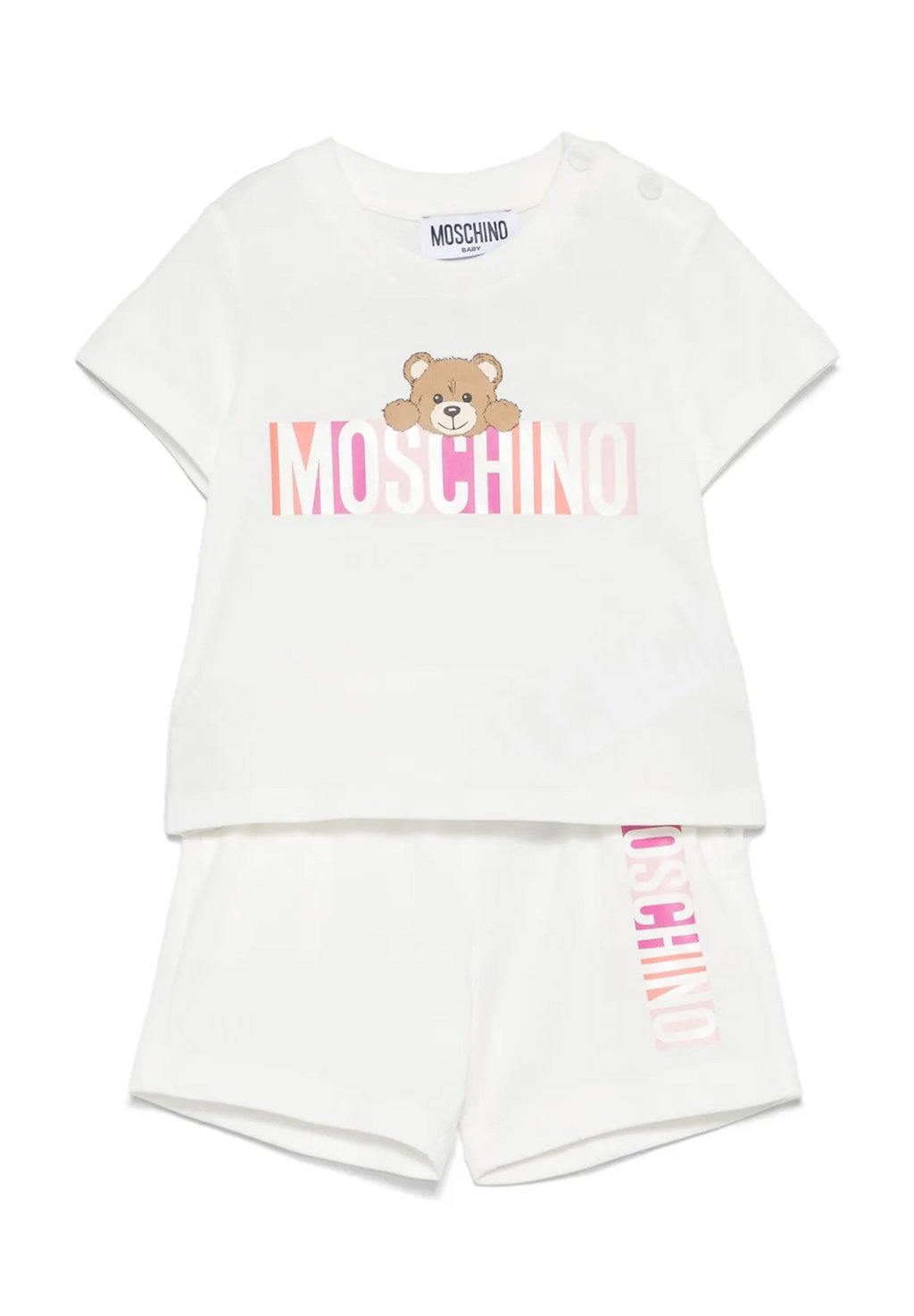 

Футболка с принтом COMPLETI SET MOSCHINO, слоновая кость