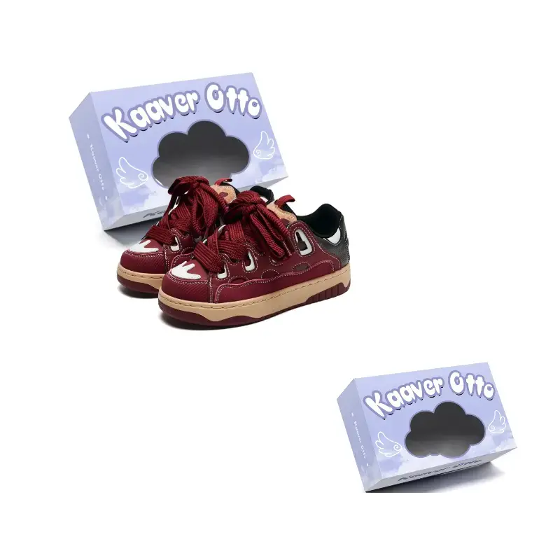 

KAAVER OTTO Амортизирующие сбалансированные износостойкие низкие скейтерские кроссовки унисекс Winery Red, цвет Winery Red