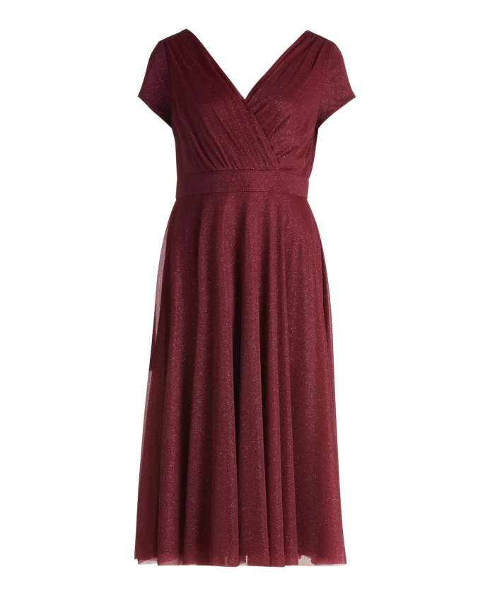 

Блестящее коктейльное платье Vera Mont, красный