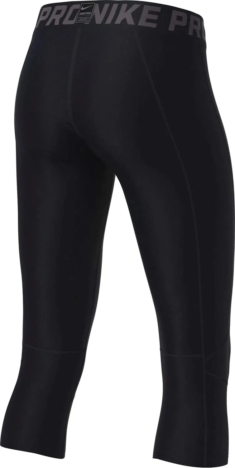 Леггинсы для мальчиков Nike Pro Cool Hbr Compression 3/4 Tight, Black/White — фото 2