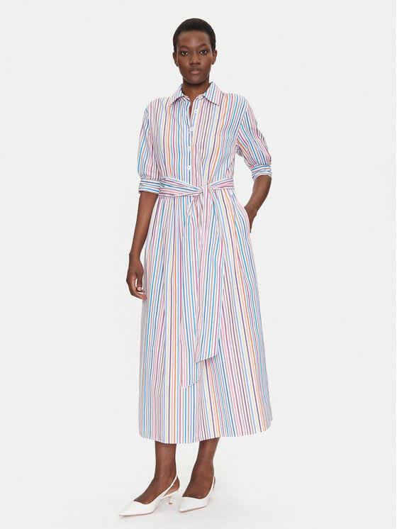 

Платье-Рубашка стандартный крой Piastrella 542094 Luisa Spagnoli, мультиколор