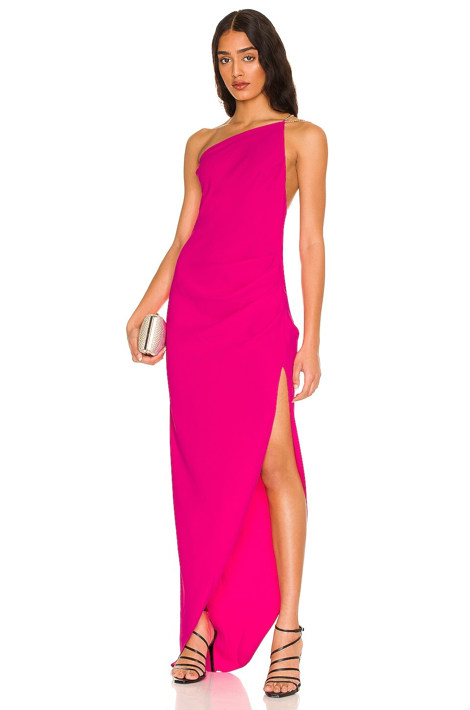 

Платье Amanda Uprichard x REVOLVE Marea Gown, цвет Hot Pink