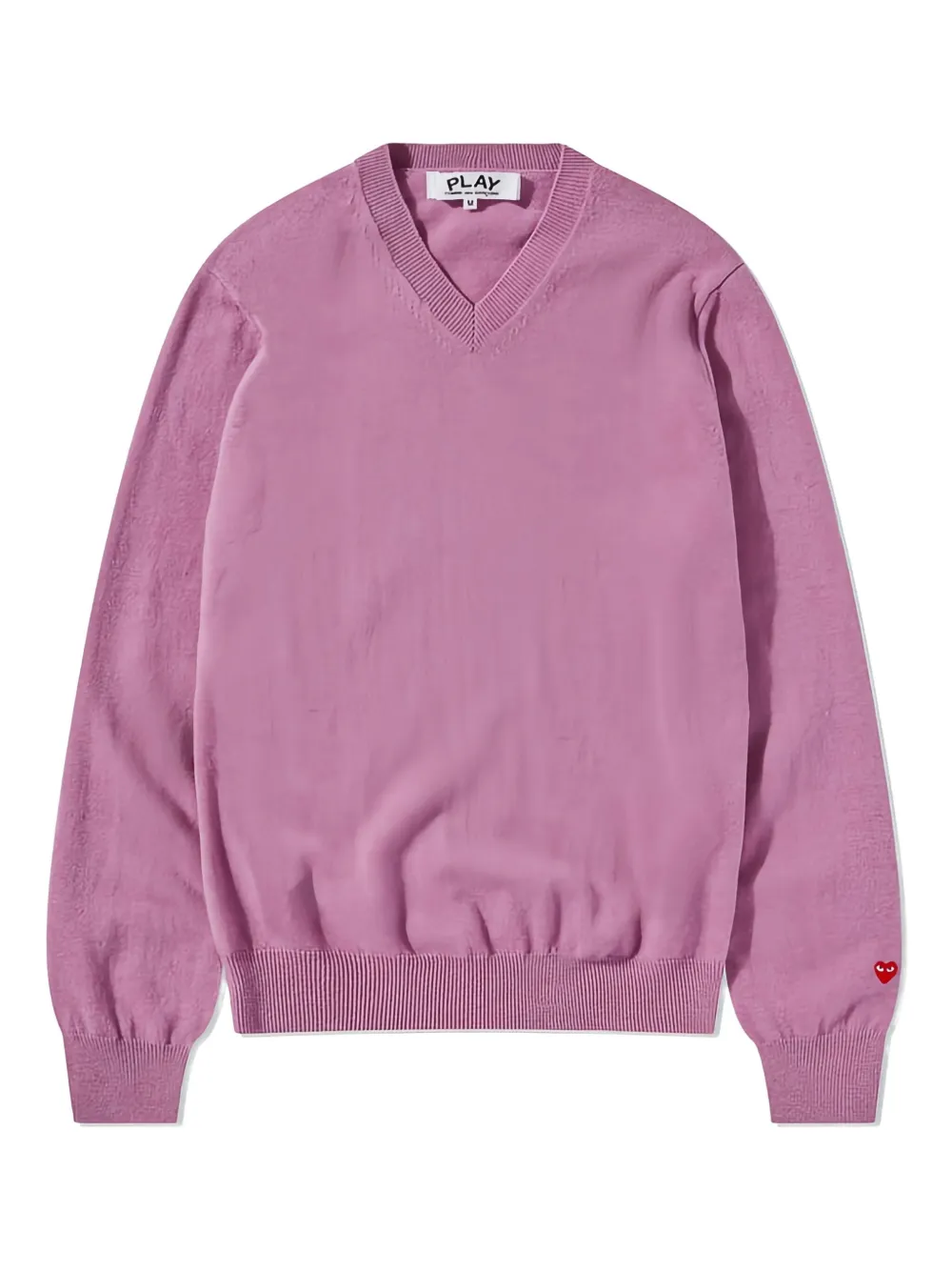 

Свитер с V-образным вырезом и логотипом Comme Des Garçons Play, фиолетовый