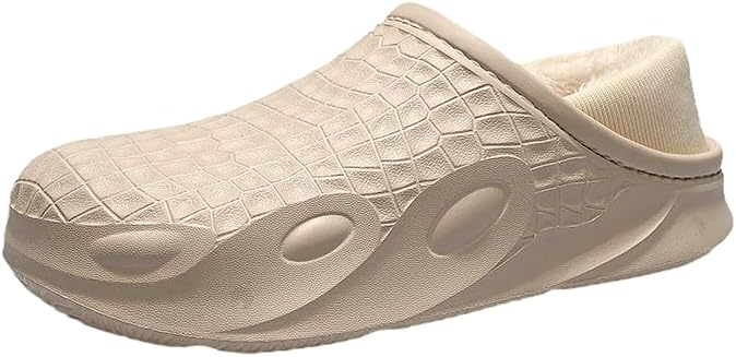 

Мужские хлопковые тапочки Sanjimida, противоскользящие плюшевые повседневные спортивные тапочки, теплые хлопковые тапочки, Khiki