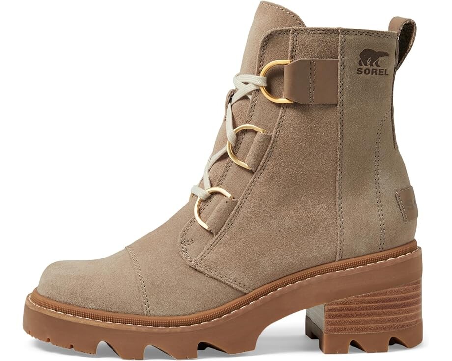 Ботинки женские Sorel Joan Now Lace из натуральной кожи, коричневый — фото 4