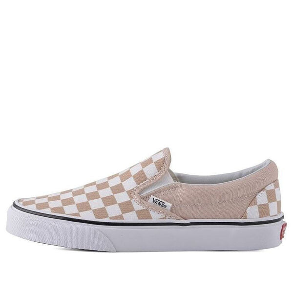 

Кроссовки classic slip-on 'checkerboard frappe' Vans, белый