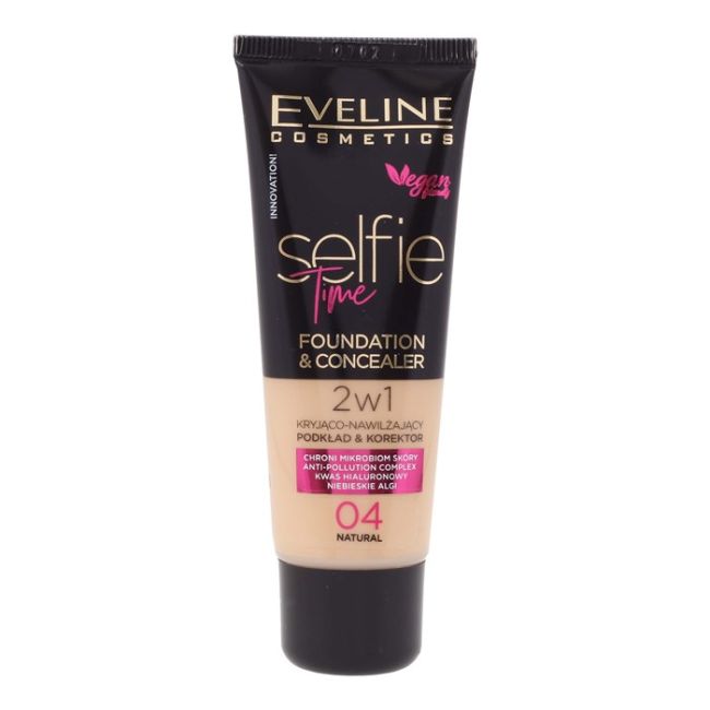 

Тональный крем и консилер Selfie Time Eveline, цвет 04, 30 мл