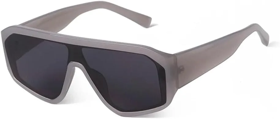 

Солнцезащитные очки LVTFCO Trend с зеркальными линзами, большие, мужские, с плоской верхней частью, прямоугольные, женские, с защитой от УФ-излучения UV400, C8