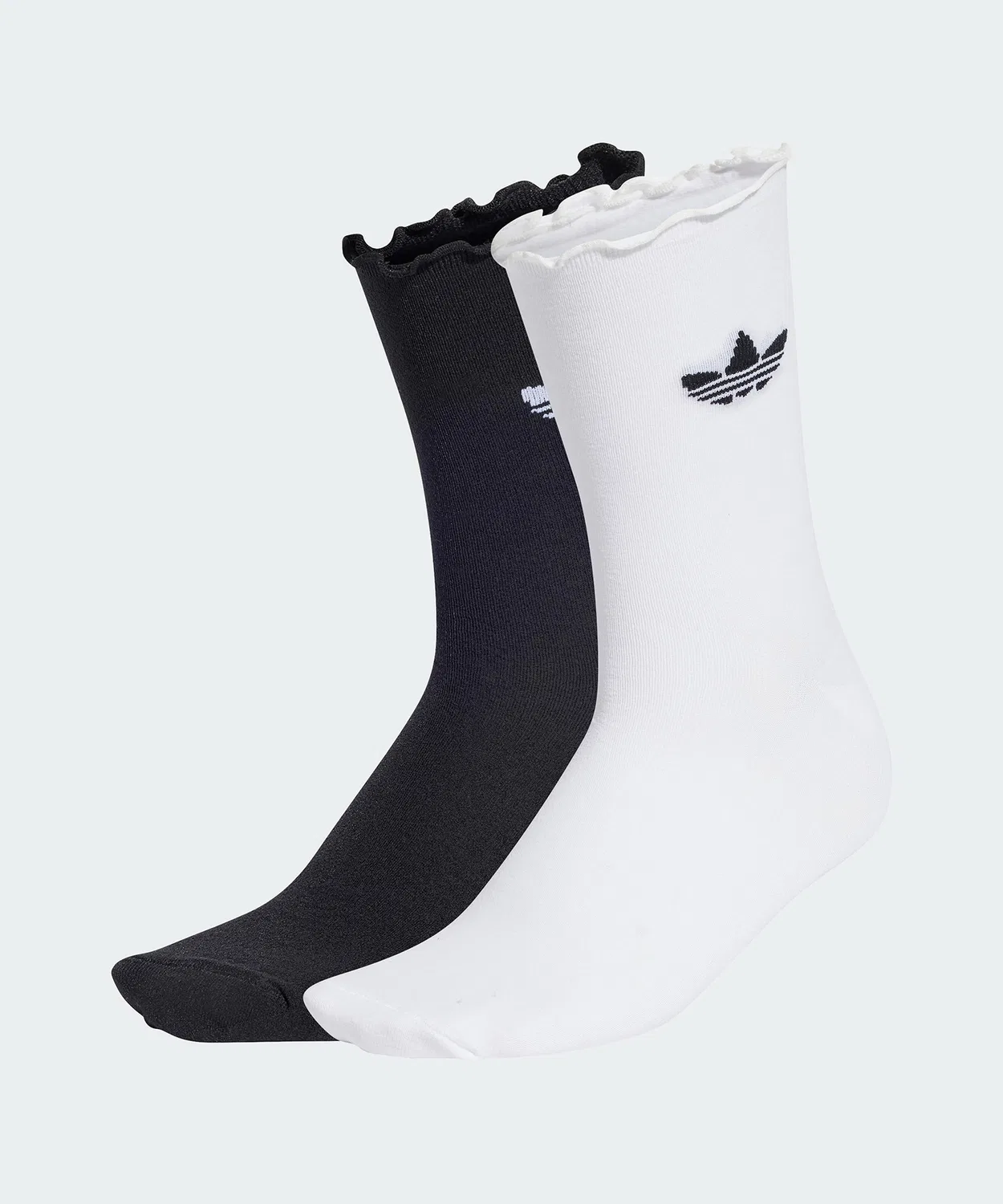 Носки гольфы 2 пары Adidas Originals белый/чёрный